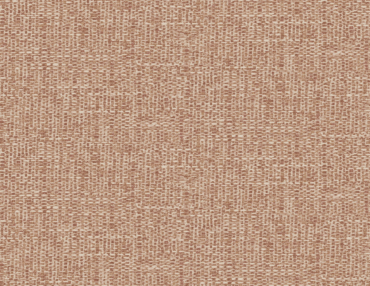 Snuggle Coral Woven Texture Wallpaper with Modern Abstract Pattern - A-Street Prints 2988-70901