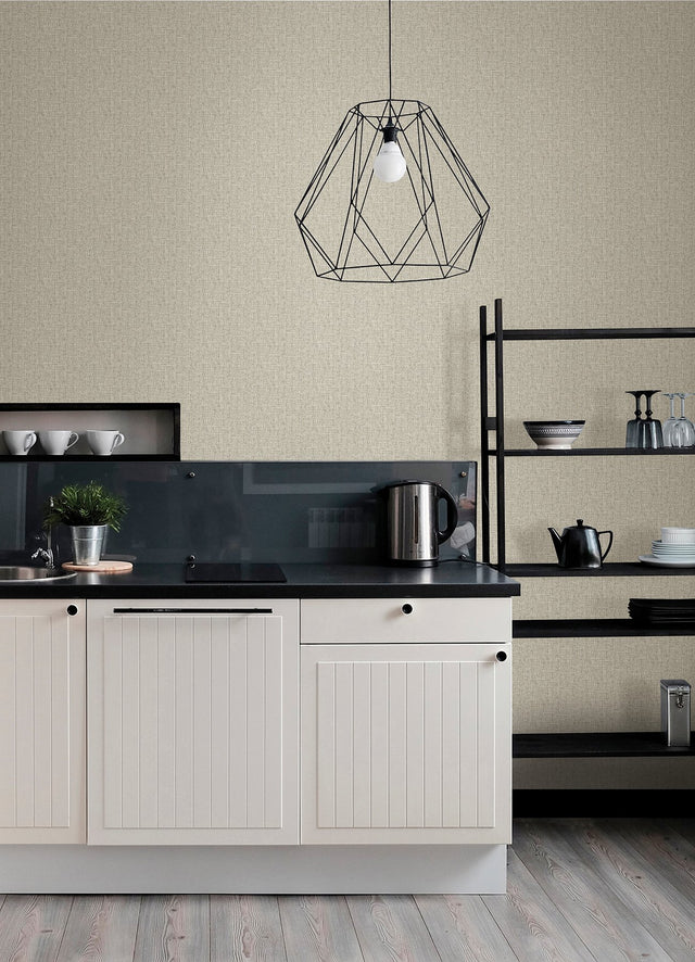 Snuggle Neutral Woven Texture Wallpaper with Modern Abstract Woven Pattern - A-Street Prints 2988-70913