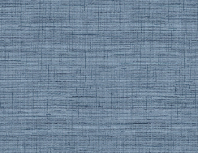 Salamander Blue Woven Wallpaper with Fabric & Woven Texture - A-Street Prints 2988-71002