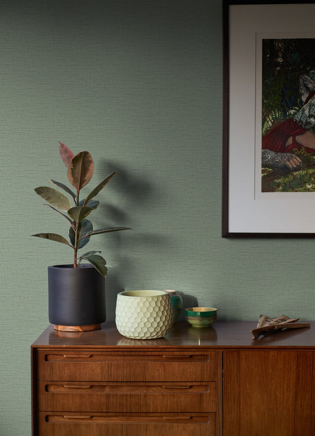 Salamander Light Green Woven Textured Wallpaper - A-Street Prints 2988-71004