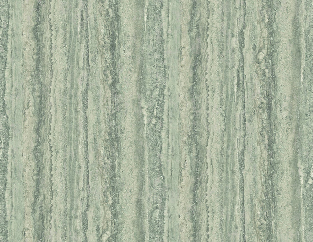 Hilton Green Marbled Paper Wallpaper with Abstract Marbled Pattern, Textured Transitional Style - A-Street Prints 2988-71104