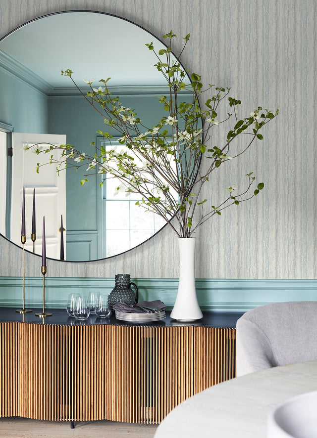 Hilton Aqua Marbled Paper Wallpaper Aqua with Abstract Transitional Textured - 2988-71107