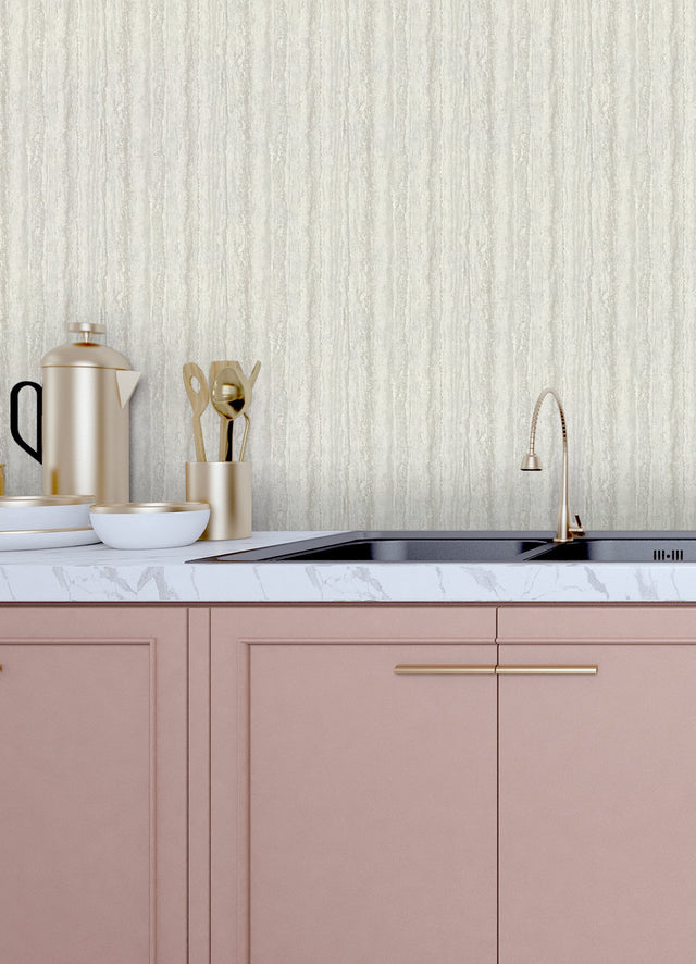 Hilton Light Grey Marbled Paper Wallpaper with Abstract Transitional Pattern - A-Street Prints 2988-71108
