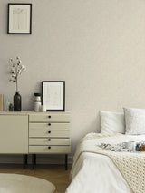 Wilma White Floral Block Print Wallpaper - A-Street Prints 2999-13125