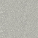Wilma Grey Floral Block Print Wallpaper - A?Street Prints 2999-13126