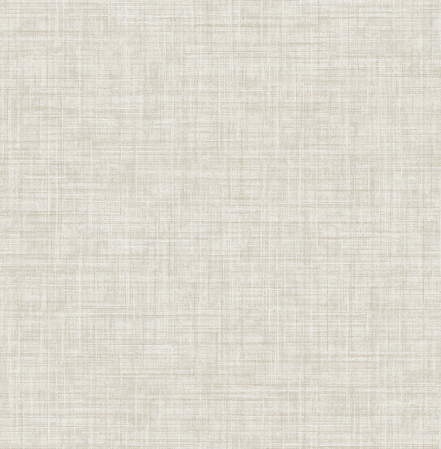 Tuckernuck Taupe Linen Wallpaper with Fabric & Woven Textures Motif - A-Street Prints 2999-24273