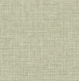Tuckernuck Green Linen Wallpaper with Fabric & Woven Texture - A?Street Prints 2999-25792