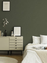 Anna Dark Green Fern Trail Wallpaper with Botanical Leaf Motif - A-Street Prints 2999-55000