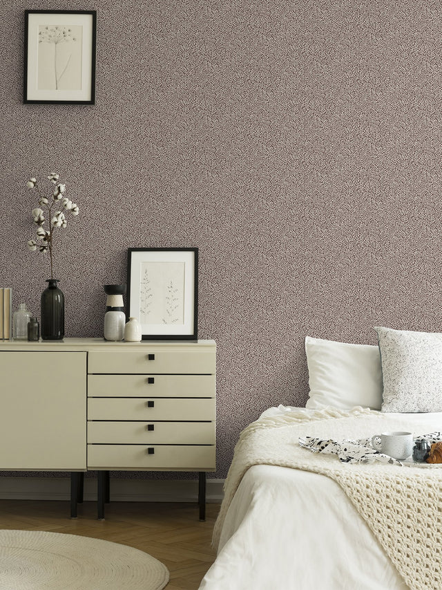 Anna Purple Fern Trail Wallpaper with Botanical Leaf Motif - A-Street Prints 2999-55005