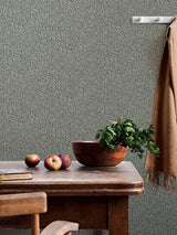 Anna Dark Blue Fern Trail Wallpaper with Botanical Leaves Motif, Scandinavian Non Woven Unpasted - A-Street Prints 2999-55032