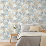 Willem Tree Blue by Fine Decor Botanical Wallpaper – Brewster Home Fashions FD43813