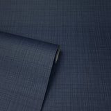 Rafe Navy by Arthouse Woven Texture Wallpaper – Brewster Home Fashions AH946002
