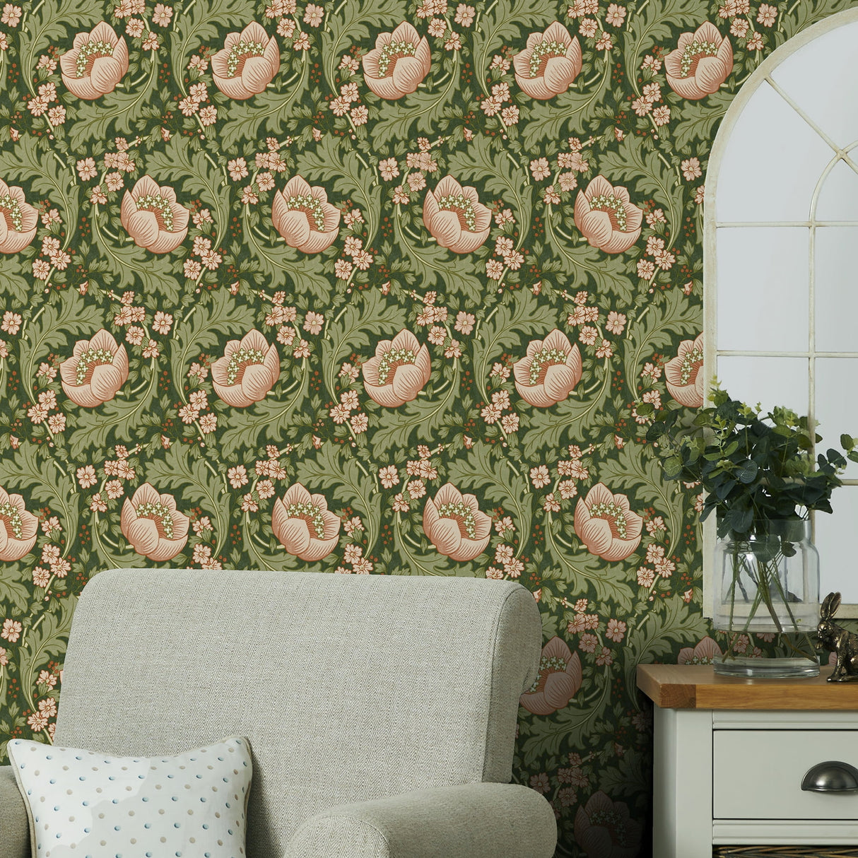 Claes Pink by Fine Decor Floral Wallpaper – Brewster Home Fashions FD43820