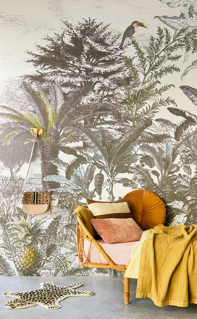 Tiger Natural Scenic Graphics Wall Mural - Eijffinger EJ300630