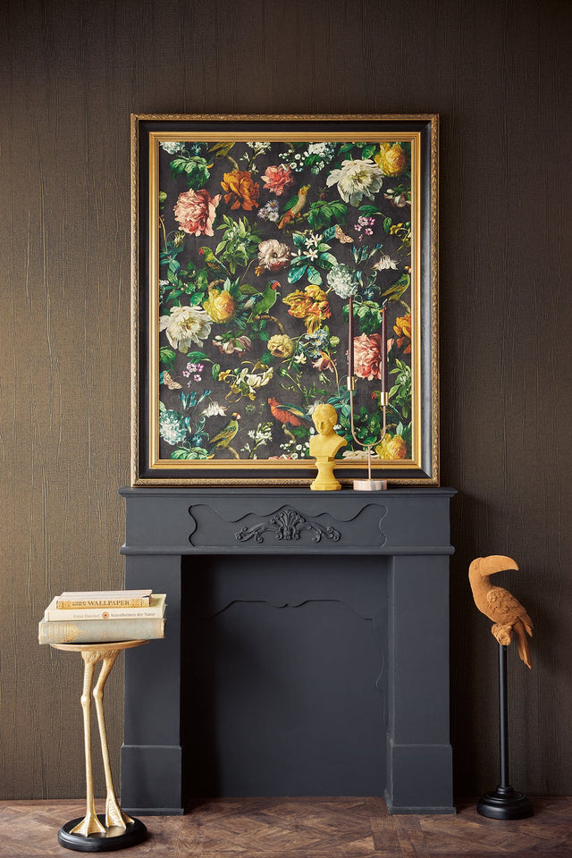 Claude Black Floral Wallpaper