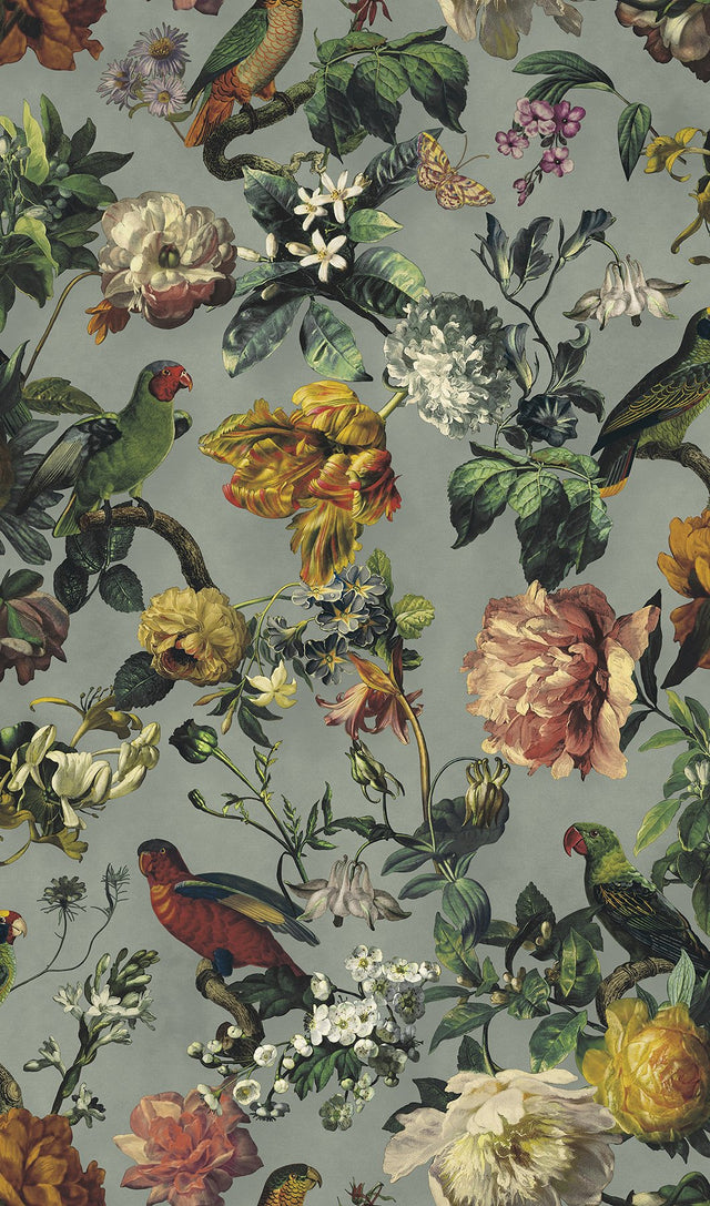 Claude Sage Floral Wallpaper