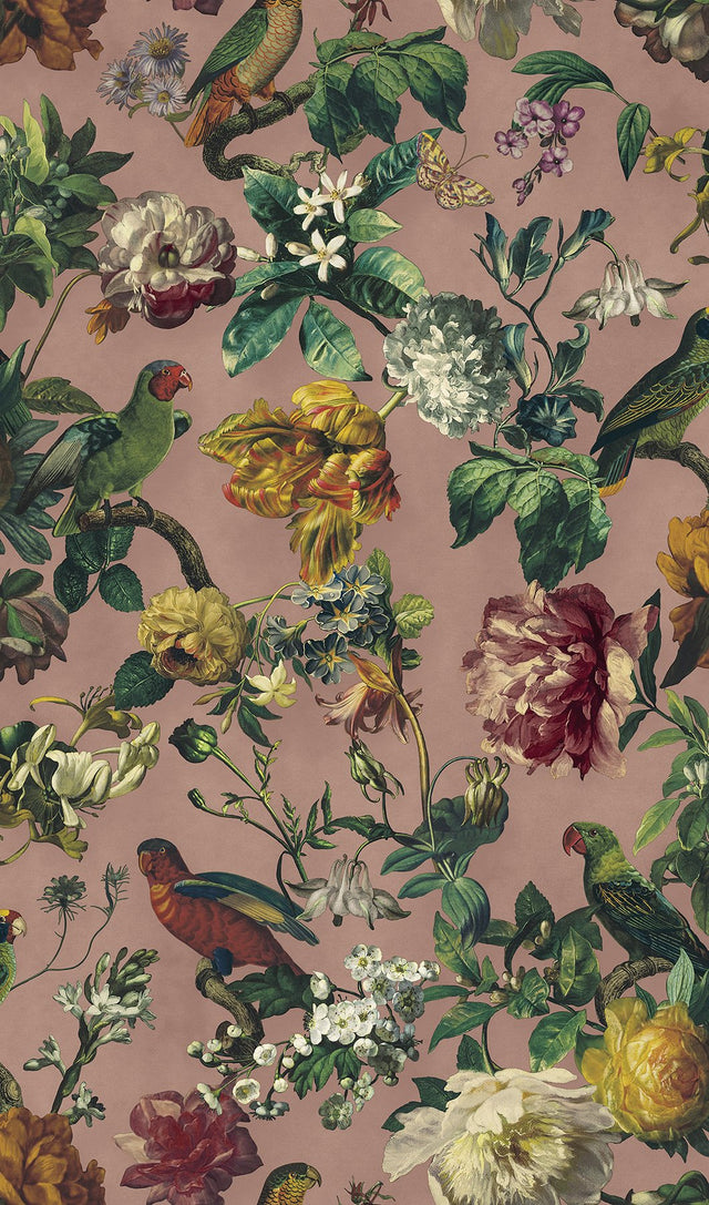 Claude Blush Floral Wallpaper
