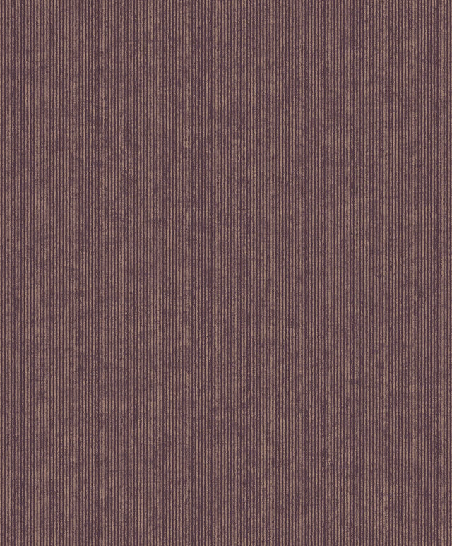 Leonardo Mauve Flock Stripe Wallpaper