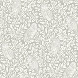 Parliament Light Grey Owl Wallpaper