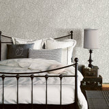 Parliament Light Grey Owl Wallpaper with Farmhouse Owl and Leaf Motif - Chesapeake 3115-12411