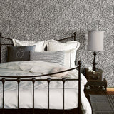 Parliament Brown Owl Wallpaper with Farmhouse Owl Vine Pattern - Chesapeake 3115-12415