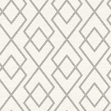 Blaze Cream Trellis Wallpaper with Distressed Geometric Pattern - Chesapeake 3115-12425