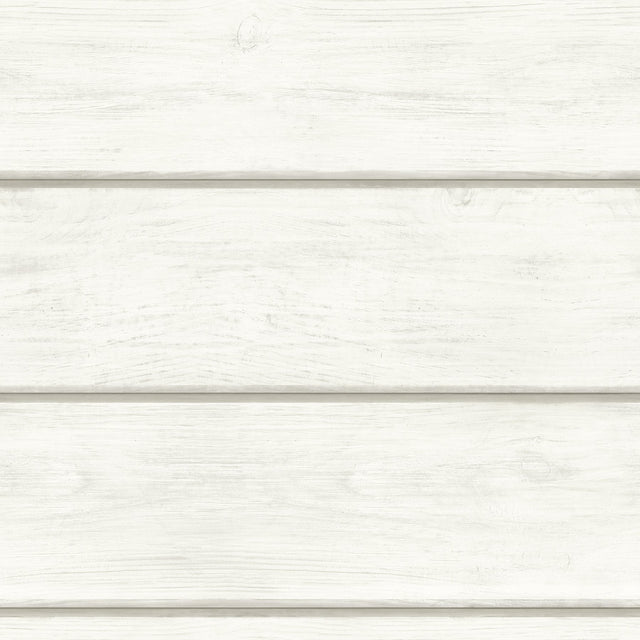 Cassidy Off White Wood Planks Wallpaper with Farmhouse Wood Planks Pattern - Chesapeake 3115-12441