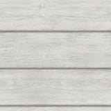 Cassidy Light Grey Wood Planks Wallpaper with Farmhouse Wood Panel Motif - Chesapeake 3115-12442