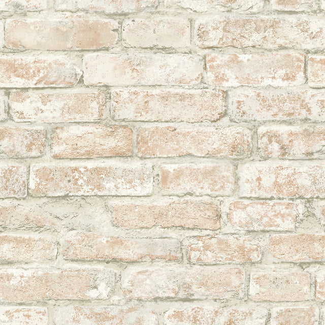 Arlington Multicolor Brick Wallpaper with Farmhouse Brick Pattern - Chesapeake 3115-12482