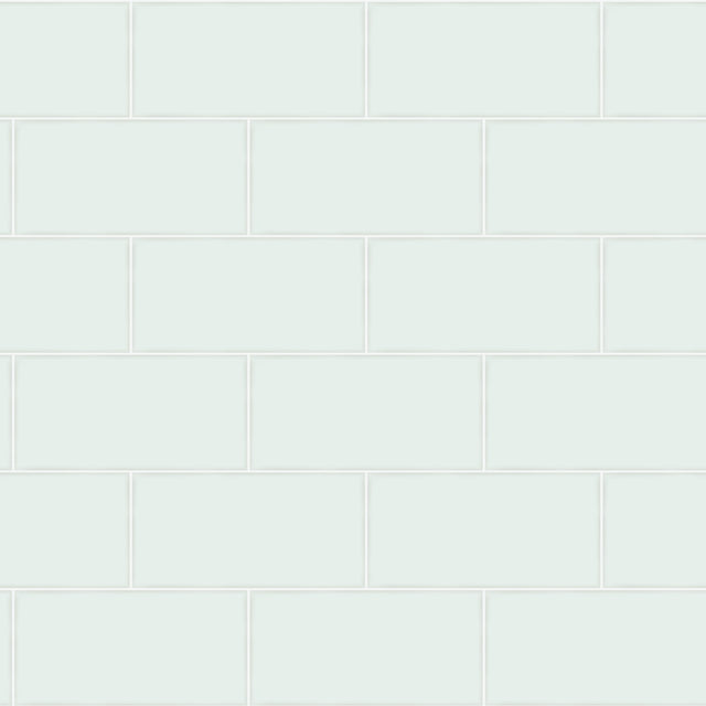 Freedom Mint Subway Tile Wallpaper with Farmhouse Tile Motif - Chesapeake 3115-12492