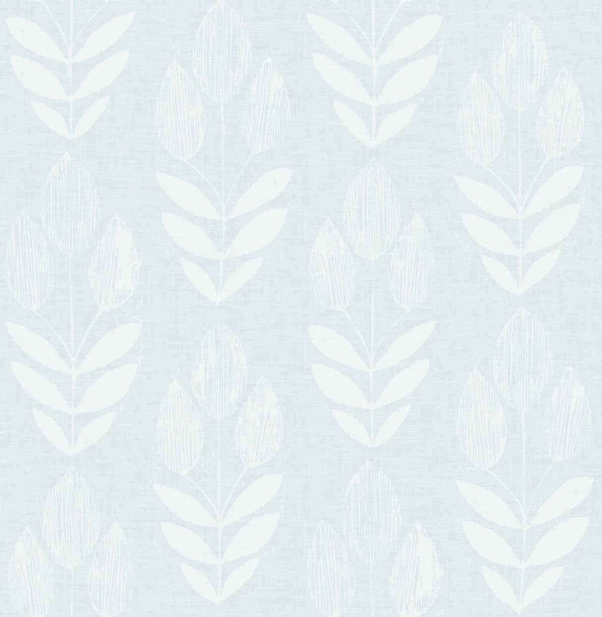 Garland Light Blue Block Tulip Wallpaper with Scandinavian Tulip Motif - Chesapeake 3115-24470