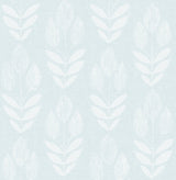 Garland Light Blue Block Tulip Wallpaper with Scandinavian Tulip Motif - Chesapeake 3115-24470