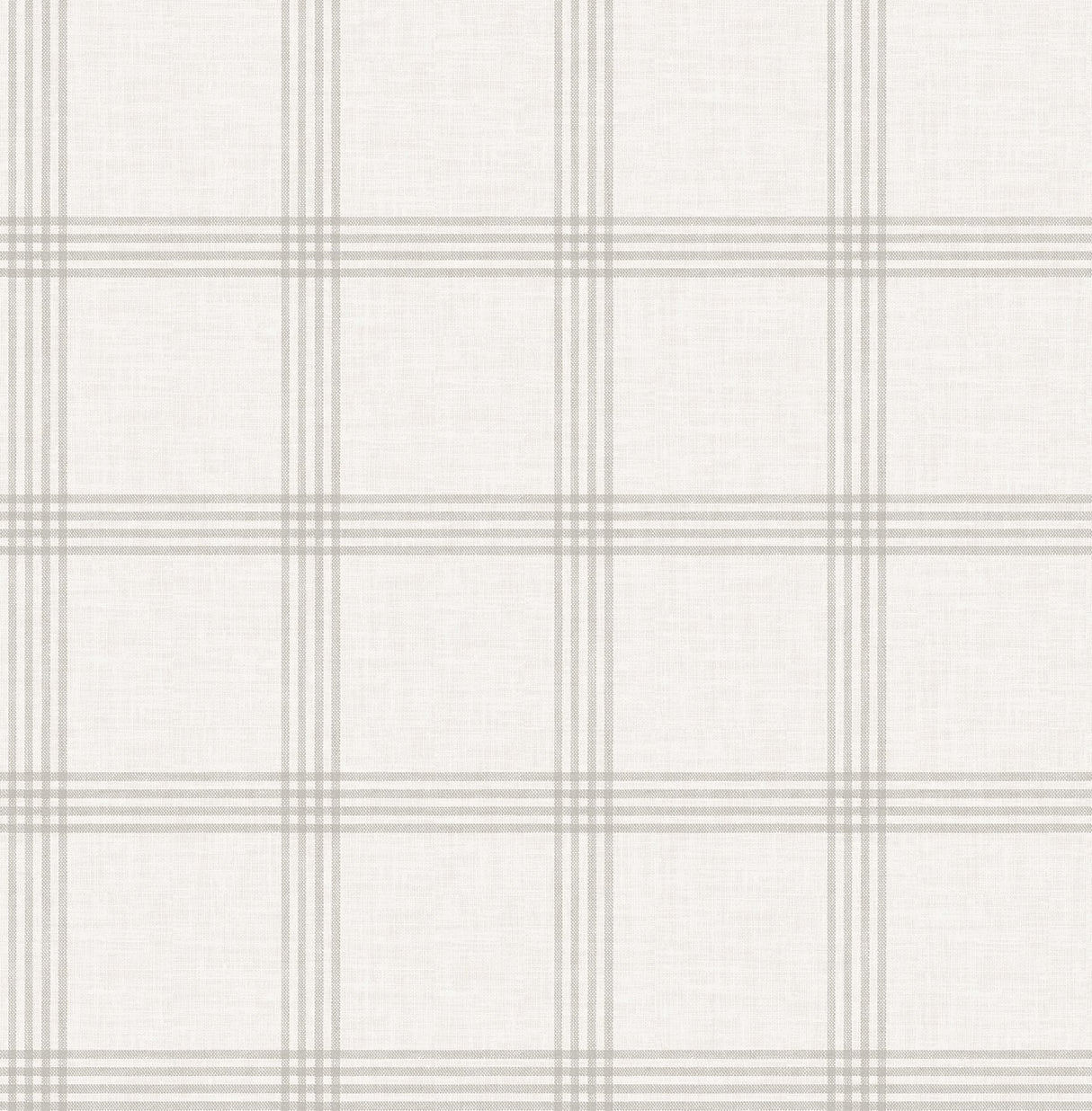 Twain Dove Plaid Wallpaper with Linen-Inspired Plaid Motif - Chesapeake 3115-24478
