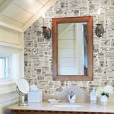 Adamstown Black Newspaper Wallpaper
