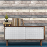 Emory Multicolor Reclaimed Wood Plank Peel & Stick Wallpaper with Rustic Wood Paneling Motif - Chesapeake 3115-NU1690