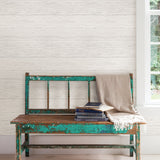 Jared Off White Shiplap Peel & Stick Wallpaper with Farmhouse Wood Panel Look - Chesapeake 3115-NU2187