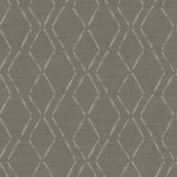 Tapa Brown Trellis Wallpaper with Hand-Painted Geometric Pattern, Easy Walls Prepasted - Chesapeake 3118-12654