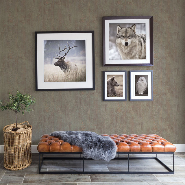 Drifter Brown Wood Wallpaper with Faux Wood Grain Country Style - Chesapeake 3118-12684