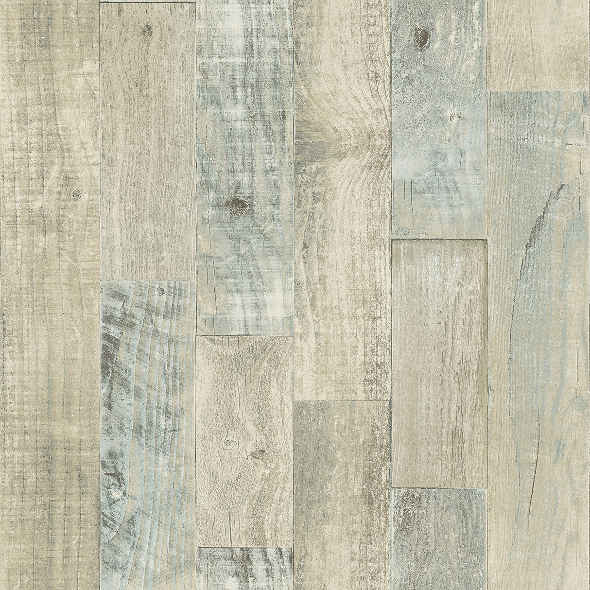 Chebacco Beige Wooden Planks Wallpaper with Rustic Coastal Faux Wood Plank Pattern - Chesapeake 3118-12692