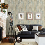 Chebacco Beige Wooden Planks Wallpaper with Rustic Coastal Faux Wood Plank Pattern - Chesapeake 3118-12692