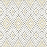Ganado Beige Geometric Ikat Wallpaper with Country Geometrics Style - Chesapeake 3118-12711