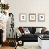 Totem Eggshell Pinecone Wallpaper with Botanical Pinecone Motif - Chesapeake 3118-25090