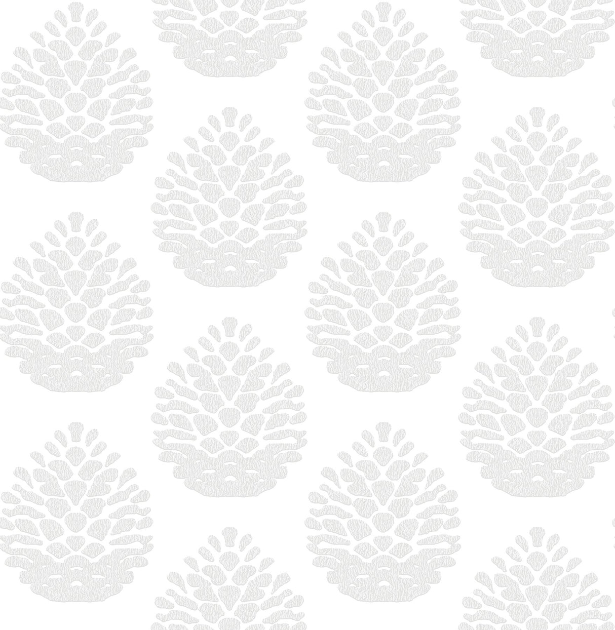 Totem Light Grey Pinecone Wallpaper with Country Botanical Pattern - Chesapeake 3118-25091