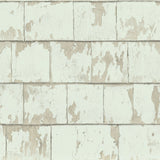 Clint Sage Weathered Wood Wallpaper with Farmhouse Wood Look - Chesapeake 3119-13042