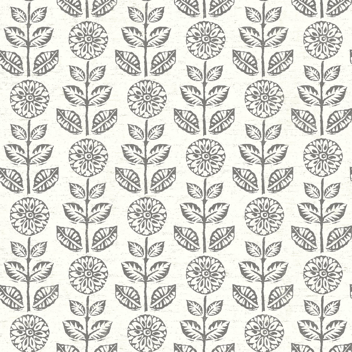 Dolly Black Floral Wallpaper with Scandinavian Botanical Flower Pattern - Chesapeake 3119-13511