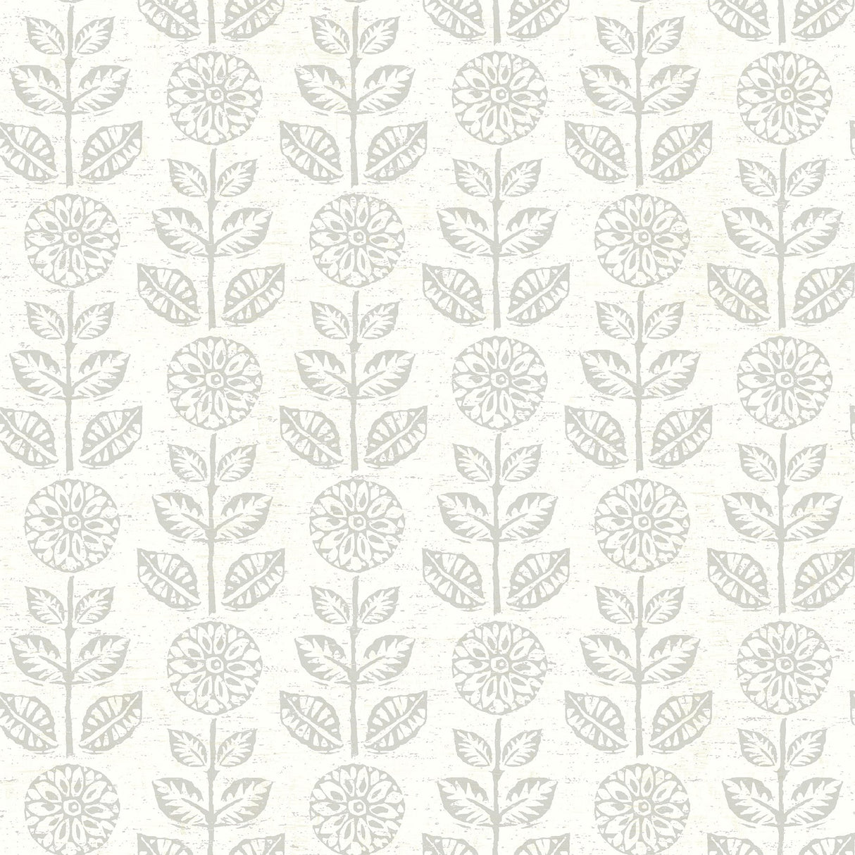 Dolly Light Grey Floral Wallpaper with Scandinavian Botanical Pattern - Chesapeake 3119-13514