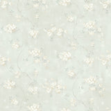 Braham Teal Floral Trail Wallpaper with Country Botanical Floral Pattern - Chesapeake 3119-441013
