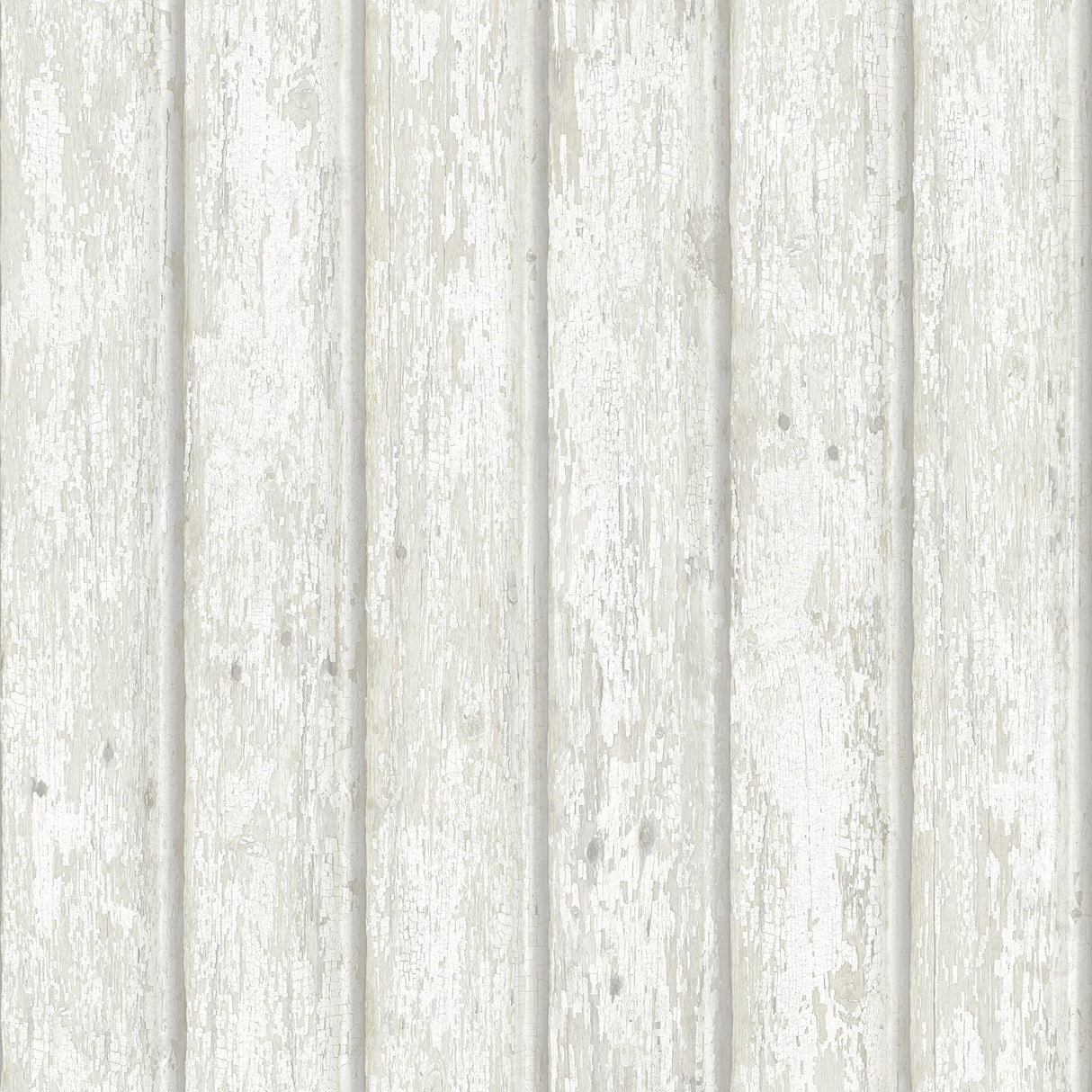 Jack Weathered Clapboards White Prepasted Wallpaper with Wood Plank Effect - Chesapeake 3119-66106