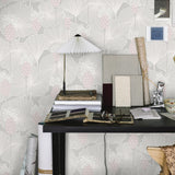Umbrella Leaves Grey by Boråstapeter Modern Botanical Wallpaper – Schumacher 3120