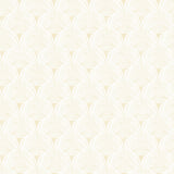 Santiago Yellow Scalloped Wallpaper with Textured Abstract Geometric Pattern - Chesapeake 3120-13653